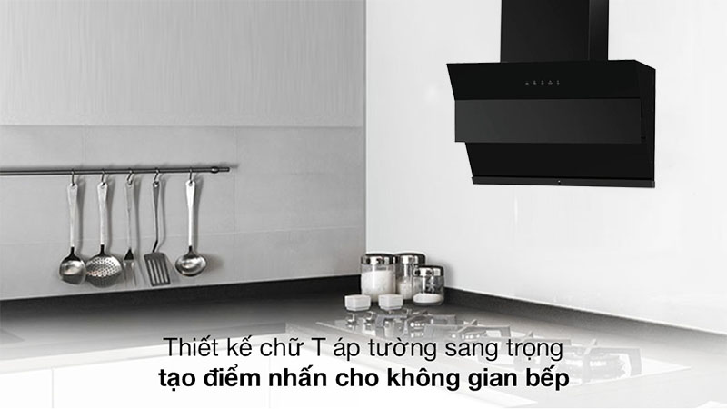 Máy hút mùi kính vát Midea 90J18 - Hàng chính hãng