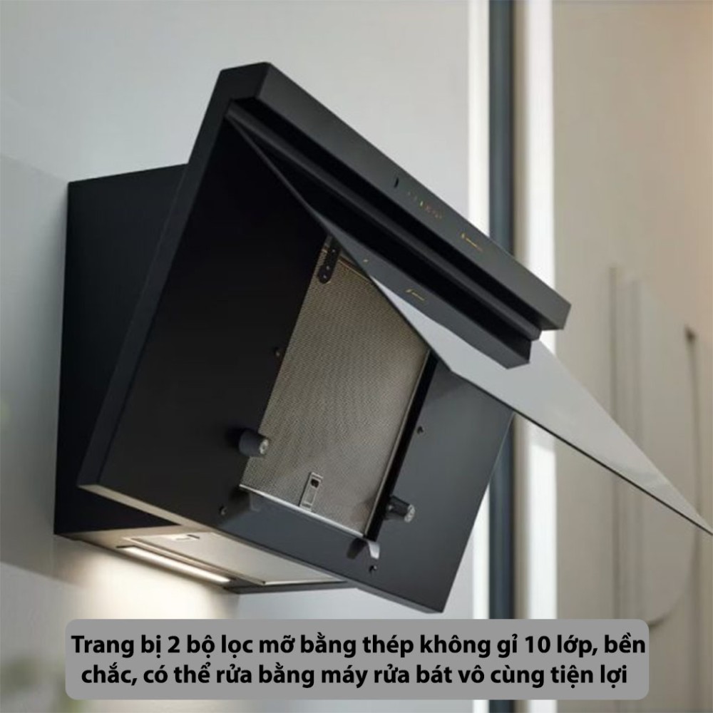 Máy hút mùi kính vát Miele DAH 1950 Active - Hàng chính hãng