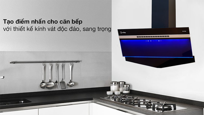 Thiết kế của Máy hút mùi kính vát Sevilla SV-70K2