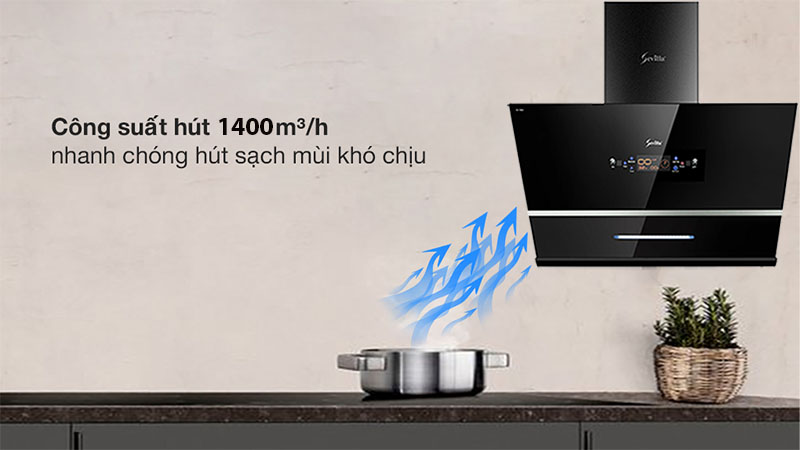 Công suất hút của Máy hút mùi kính vát Sevilla SV-70K3