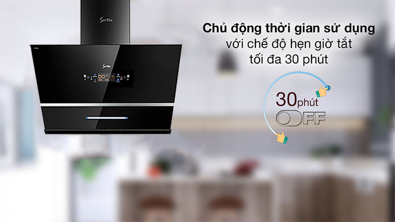 Chức năng hẹn giờ của Máy hút mùi kính vát Sevilla SV-70K3