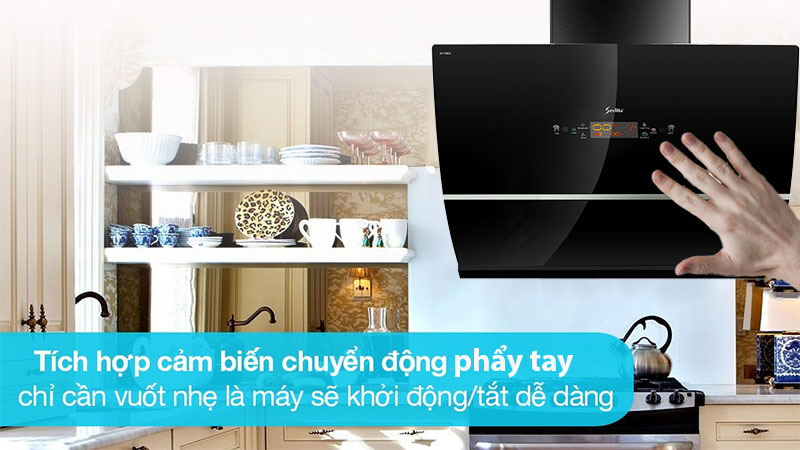 Bảng điều khiển của Máy hút mùi kính vát Sevilla SV-70K4