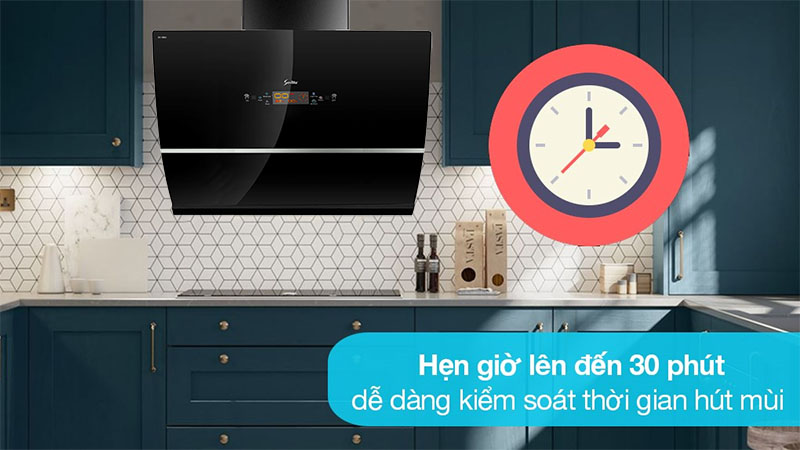 Chức năng hẹn giờ của Máy hút mùi kính vát Sevilla SV-70K4