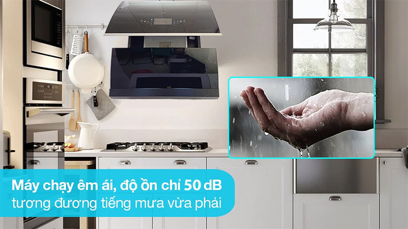 Độ ồn của Máy hút mùi kính vát Sevilla SV-90K4