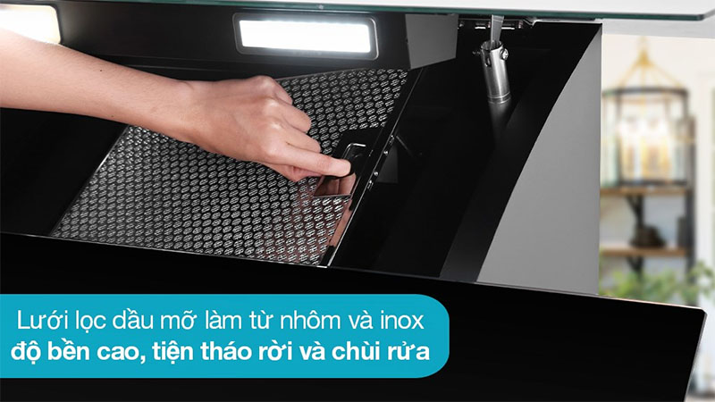 Lưới lọc mỡ của Máy hút mùi kính vát Sevilla SV-90K4