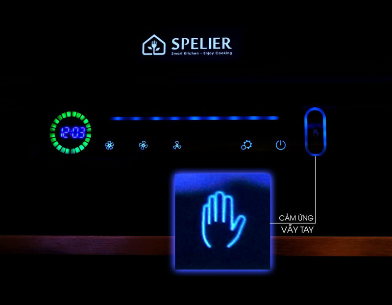 Máy hút mùi kính vát Spelier SP-708 PLUS - Hàng chính hãng