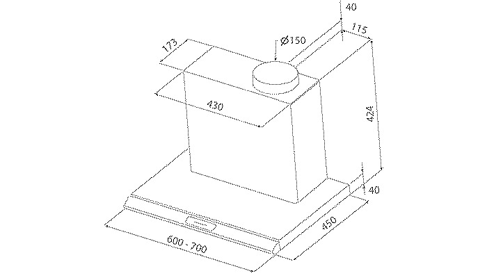 Máy hút mùi Malloca H116.6 - Hàng chính hãng