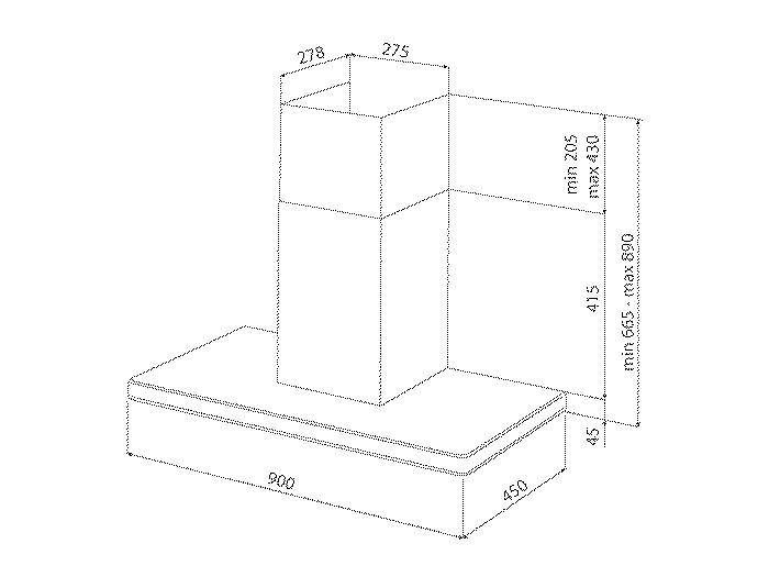 Máy hút khói khử mùi Malloca K9992