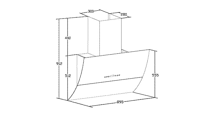 Máy hút mùi Malloca MC 9039B - Hàng chính hãng