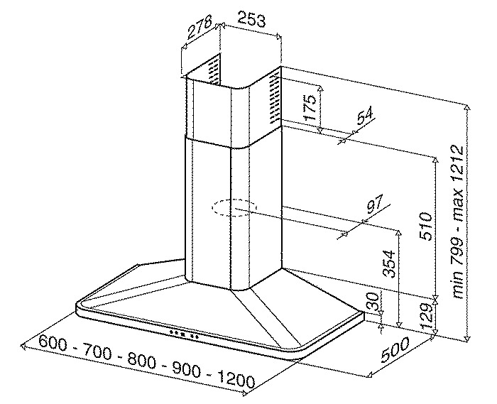 Máy hút khói khử mùi Malloca VARESE-K5020