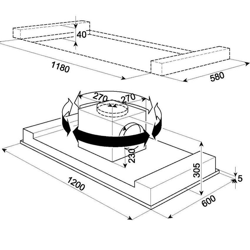 Máy hút mùi ốc đảo Teka DHT-1285 - Hàng chính hãng