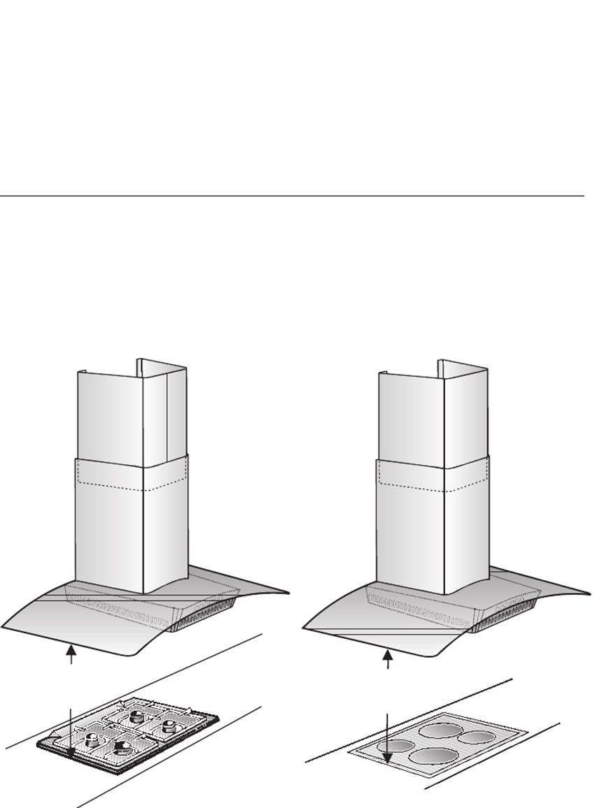 Chi tiết của máy hút mùi ống khói Bosch DWA096550