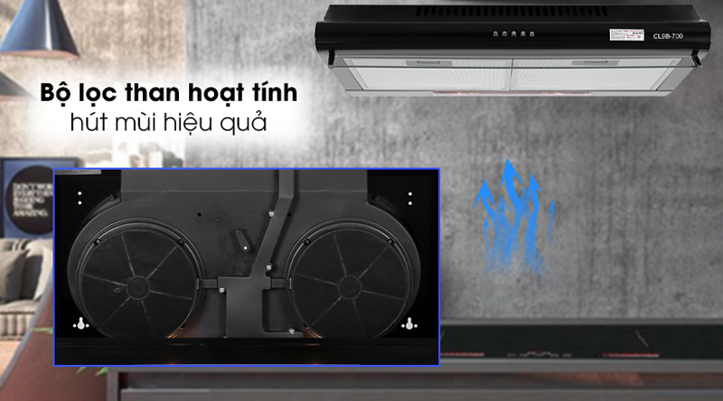 Máy hút mùi cổ điển Pramie CL9B-700 - Hàng chính hãng