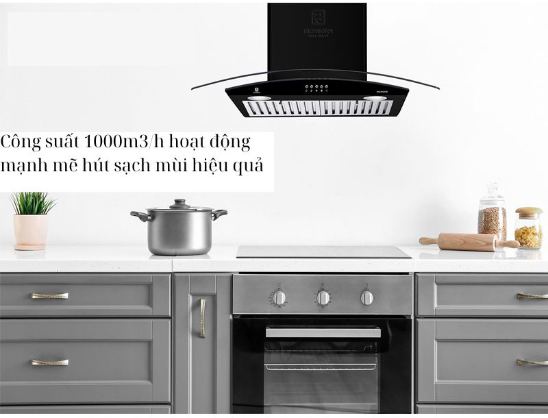 Máy hút mùi Richborn RHA70GFFB - Hàng chính hãng