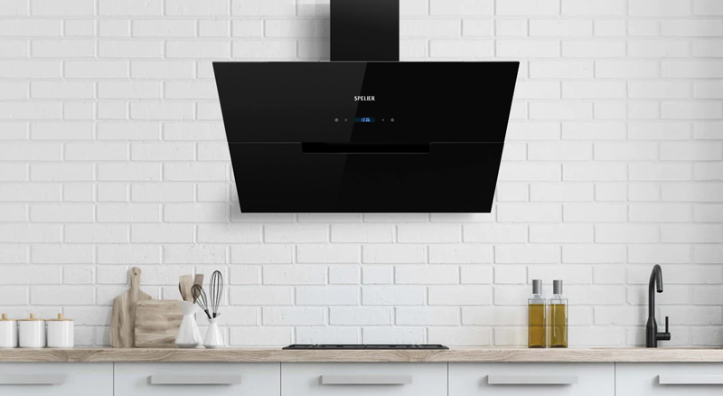 Máy hút mùi kính vát Spelier SP-728A - Hàng chính hãng