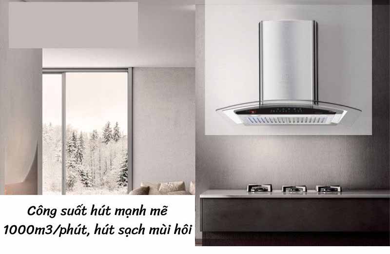 Máy hút mùi kính cong Capri CR-646H - Hàng chính hãng