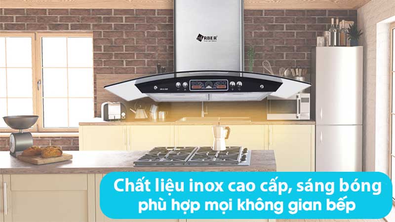 Máy hút mùi tum kính Arber AB-9000F - Hàng chính hãng