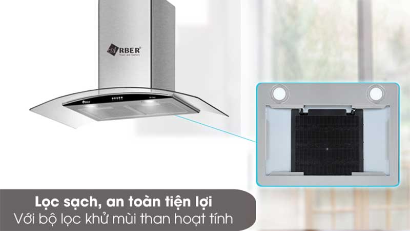 Máy hút mùi tum kính Arber AB-TM02-9 - Hàng chính hãng