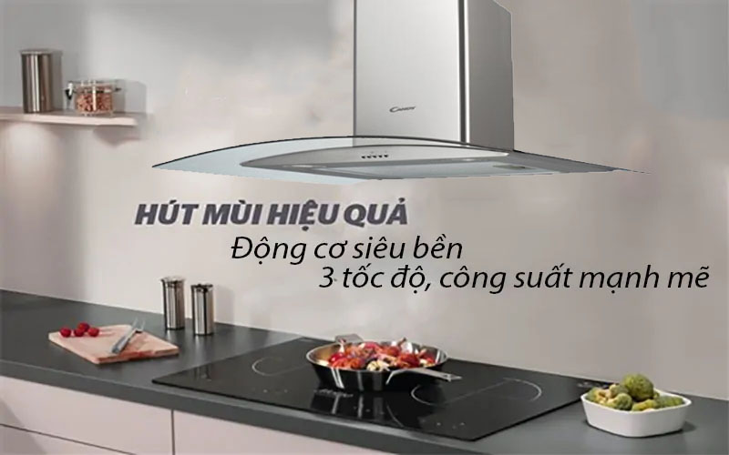 Máy hút mùi tum kính Candy CGM94X - Hàng chính hãng