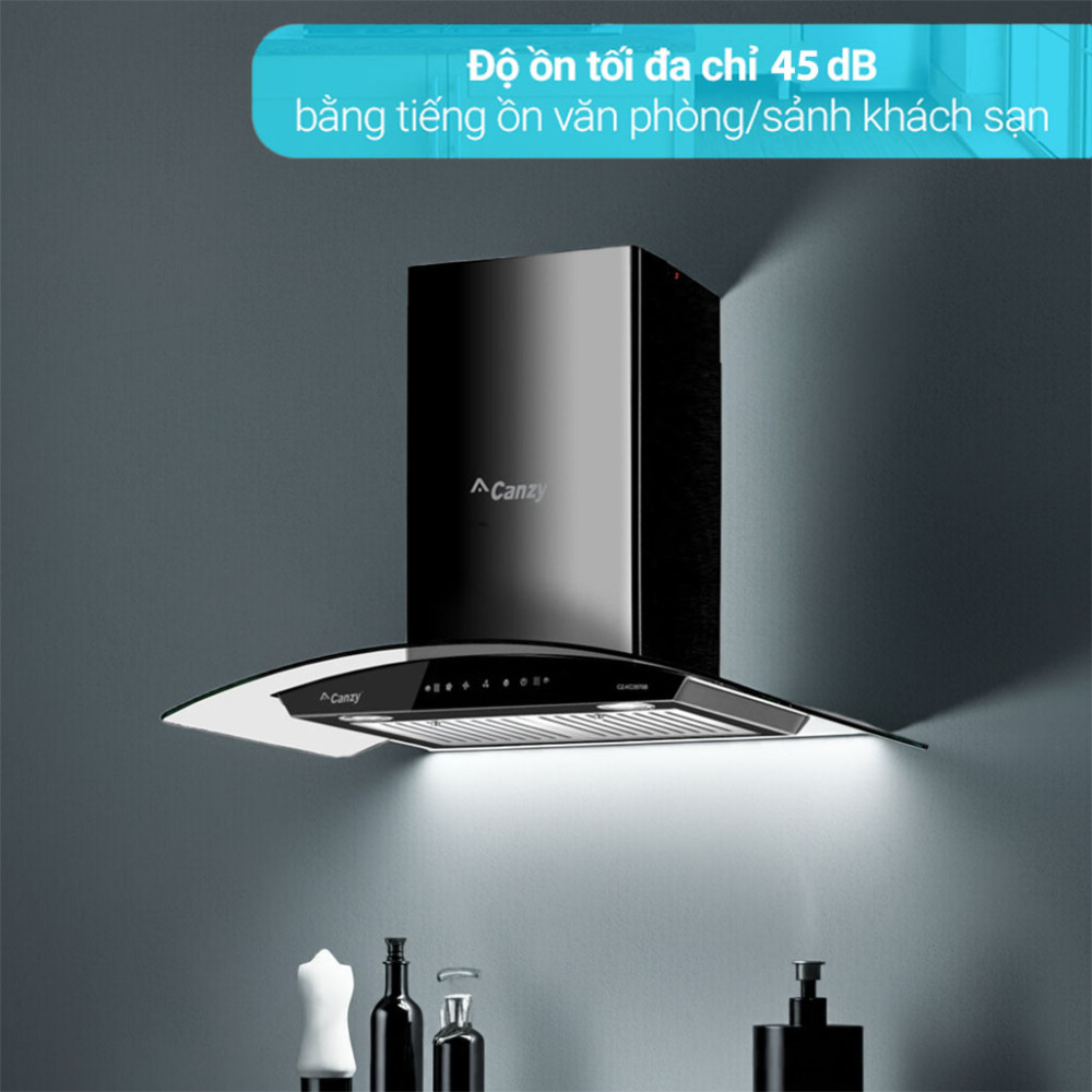 Máy hút mùi kính cong Canzy CZ-KC3870B - Hàng chính hãng