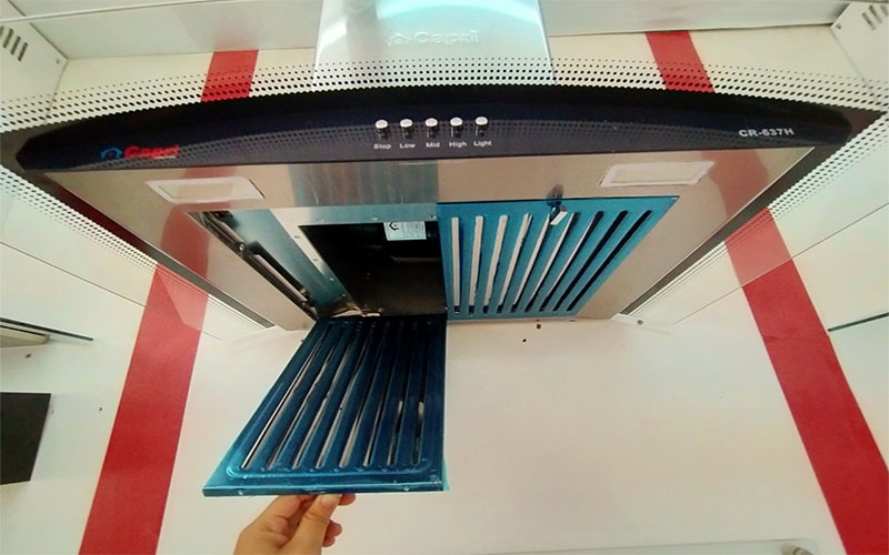 Máy hút mùi tum kính Capri CR-637H  - Hàng chính hãng