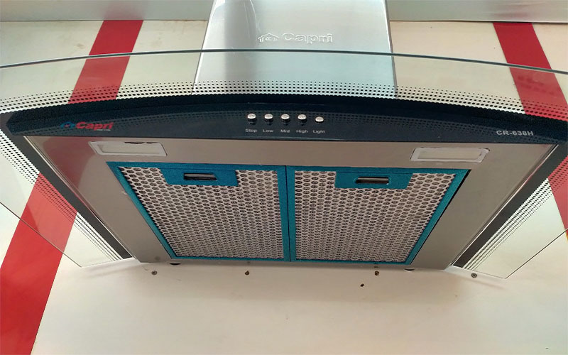 Máy hút mùi tum kính Capri CR-638H - Hàng chính hãng
