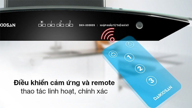 Điều khiển của Máy hút mùi tum kính Daikiosan DKH-000009