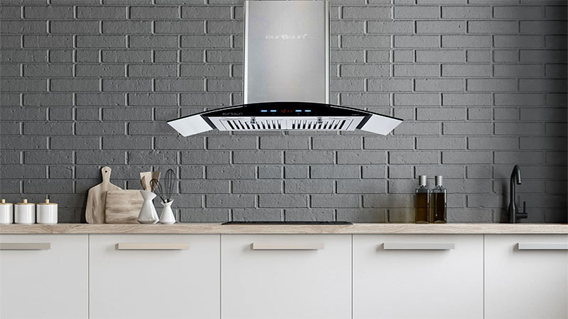 Máy hút mùi tum kính Eurosun EH-90K11E - Hàng chính hãng