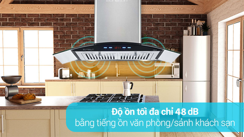 Máy hút mùi tum kính Eurosun EH-90K11E - Hàng chính hãng