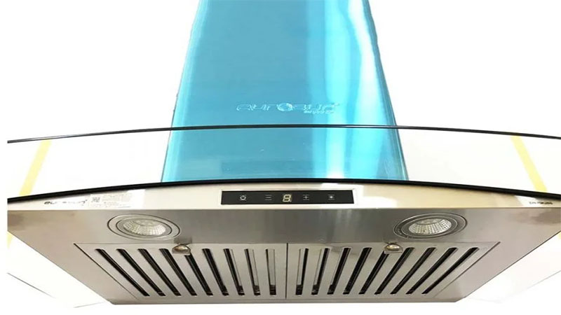 Lưới lọc và đèn LED chiếu sáng của Máy hút mùi tum kính Eurosun EH-90K26S