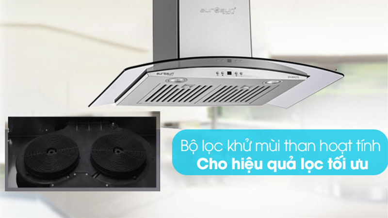 Máy hút mùi tum kính Eurosun EH-90K27S - Hàng chính hãng