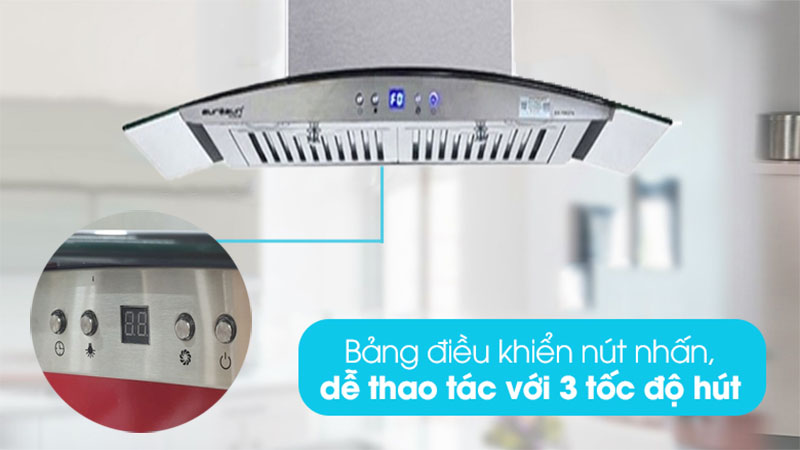 Máy hút mùi tum kính Eurosun EH-90K27S - Hàng chính hãng