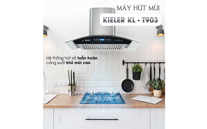 Máy hút mùi tum kính Kieler KL-T903 - Hàng chính hãng