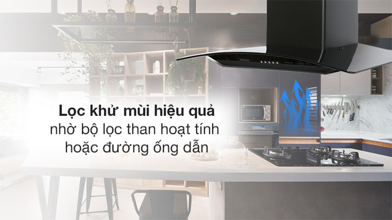 Máy hút mùi kính cong Makano MKH-000008 - Hàng chính hãng