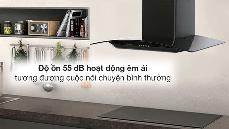 Máy hút mùi kính cong Makano MKH-000008 - Hàng chính hãng