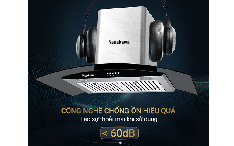 Độ ồn của Máy hút mùi tum kính Nagakawa NAG1853-70CM