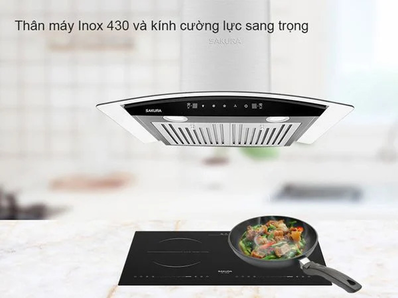 Máy hút khói khử mùi Sakura SR-7730AG - Hàng chính hãng