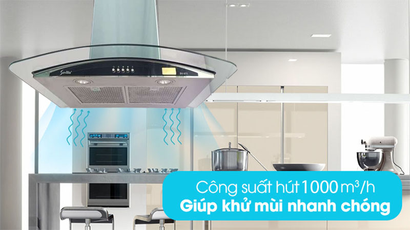 Máy hút mùi tum kính Sevilla SV-071 - Hàng chính hãng