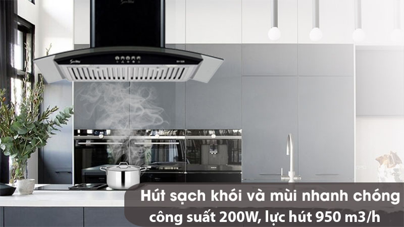 Công suất của Máy hút mùi tum kính Sevilla SV-328