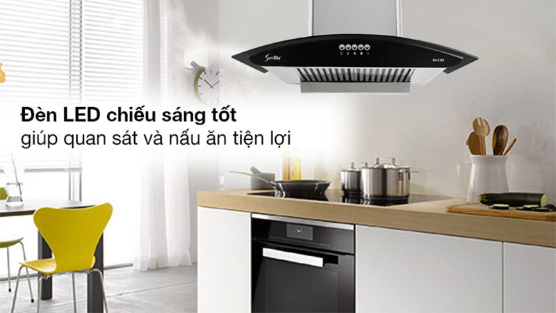 Máy hút mùi tum kính Sevilla SV-C102 - Hàng chính hãng