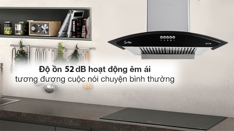 Máy hút mùi tum kính Sevilla SV-C102 - Hàng chính hãng