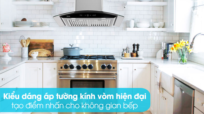 Thiết kế của Máy hút mùi tum kính Sevilla SV-C107/C107B 