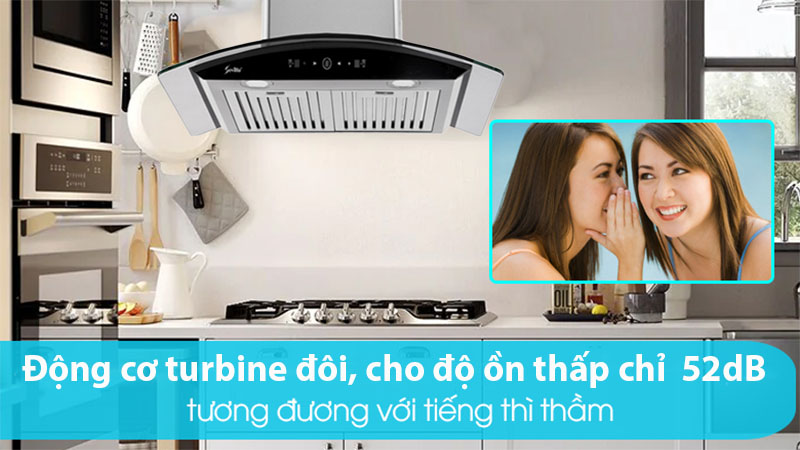 Độ ồn của Máy hút mùi tum kính Sevilla SV-C107/C107B
