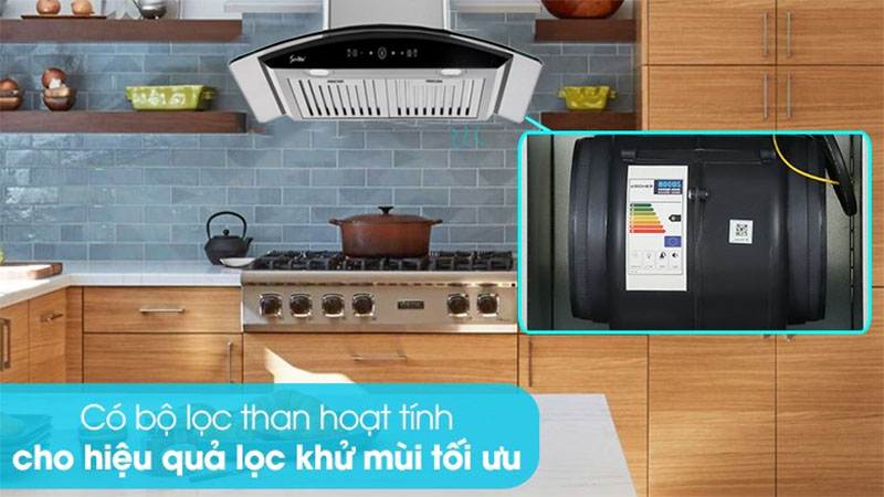 Bộ lọc than hoạt tính của Máy hút mùi tum kính Sevilla SV-C107/C107B