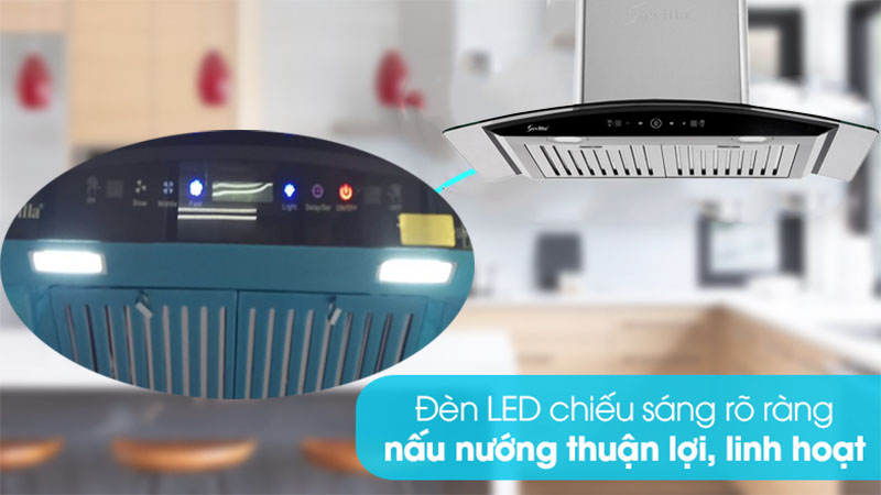 Đèn LED chiếu sáng của Máy hút mùi tum kính Sevilla SV-C107/C107B
