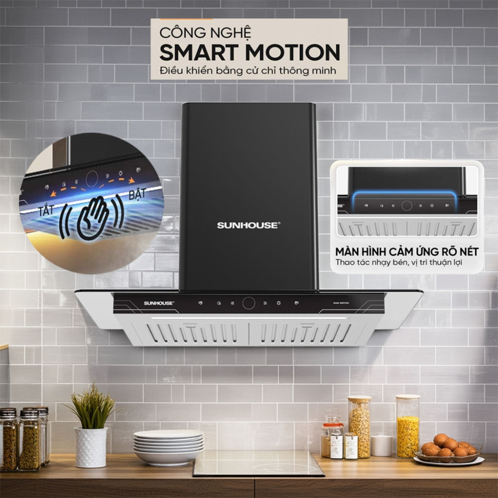 Máy hút mùi tum kính Sunhouse SHB72023 - Hàng chính hãng