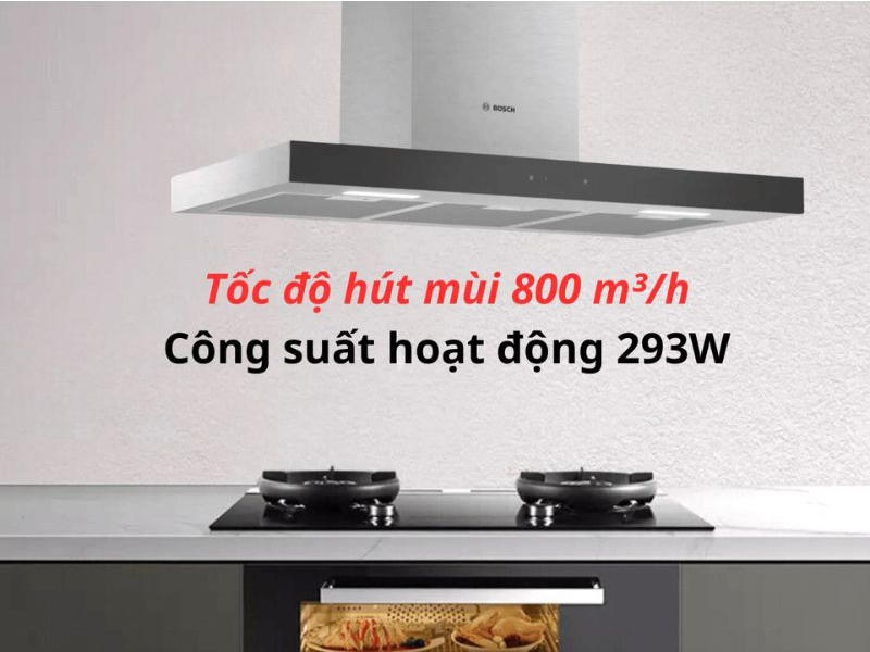 Máy hút khói khử mùi Bosch DWBM98G50B - Hàng chính hãng
