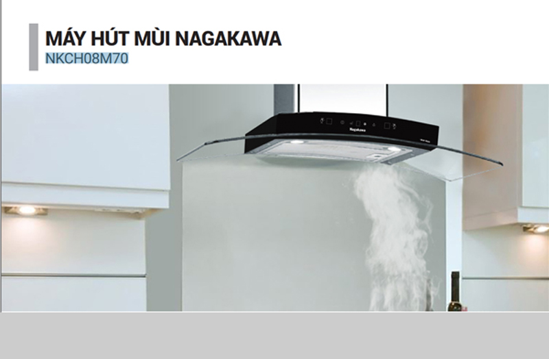 Máy hút khói khử mùi Nagakawa NKCH08M70 - Hàng chính hãng