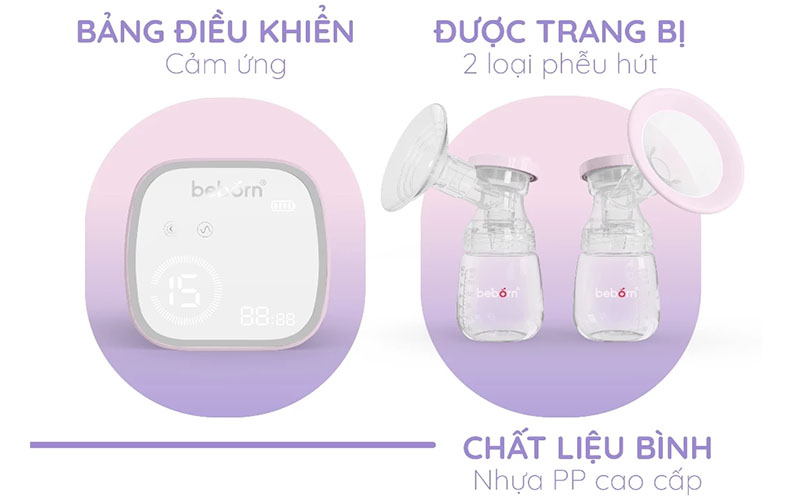 Máy hút sữa điện đôi Beborn BP02ED - Hàng chính hãng