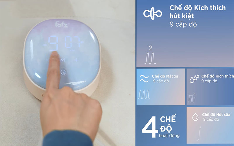 Máy hút sữa điện đôi Resonance 10 Fatzbaby FB1115VN - Hàng chính hãng